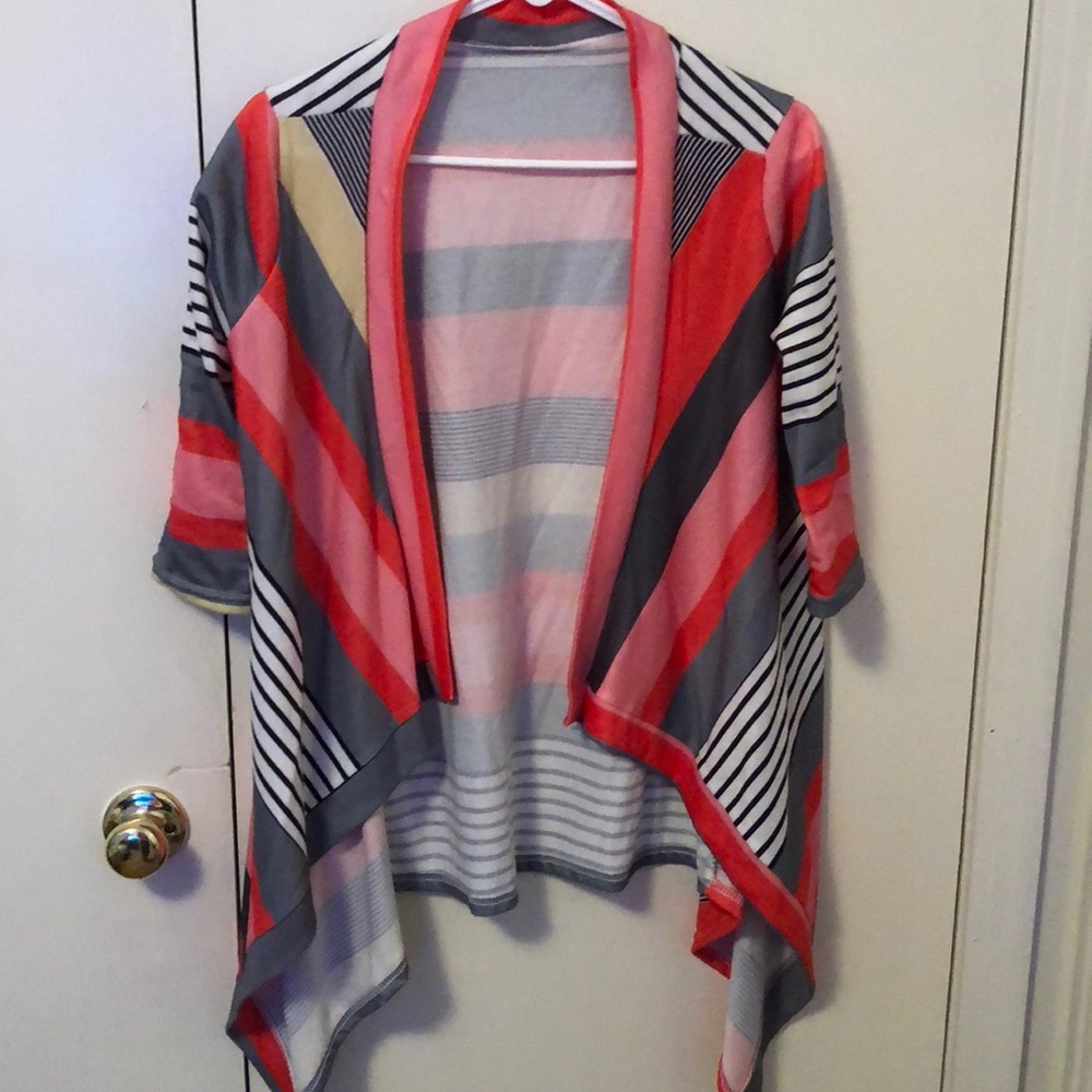 Striped Pattern Cardigan